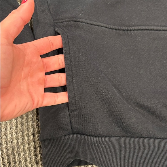 Nike Black Hoodie with White Logo - Picture 4 of 6